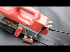 Soldeermachine voor de thermische fusie van geomembrana