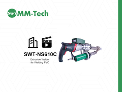SWT-NS610C Handheld Extrusielasapparaat Demonstratie Duitse METABO Motor・1-20mm Bereik