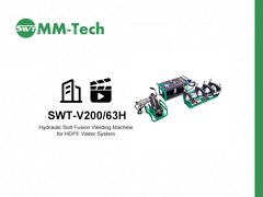200 mm Hydraulische Butt Fusion Welding Machine voor HDPE Water System Operation Demonstratie
