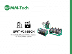 350mm Kunststof PE Pijp Stomplassen Machine voor Demonstratie van de Werking van Watersystemen