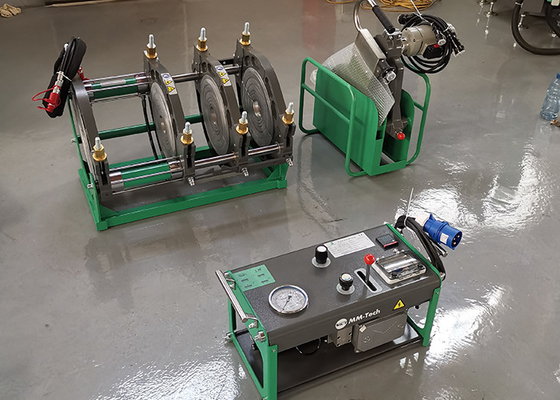 Hydraulische Pvdf-Hdpe de Fusiemachine van het Pijpuiteinde 90mm - 315mm die lassen