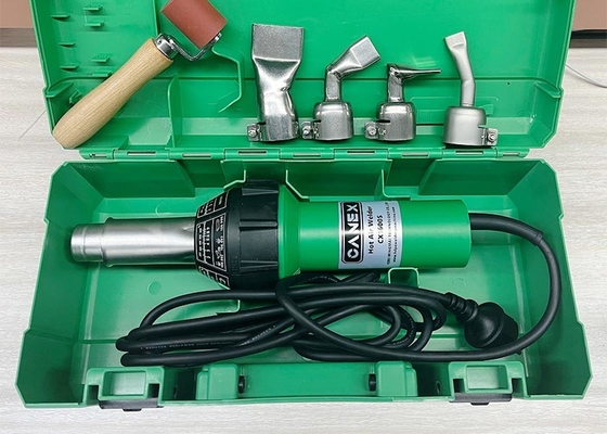 PE / PP / PVC / ABS / PVDF CX1600S Hete Lucht Lasser Met Weinig Geluid En Diverse Mondstuk Opties