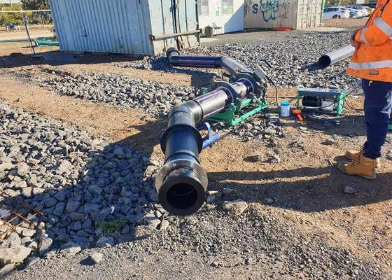 Robuuste hydraulische pijpleiding met fusie voor HDPE-PVDF-pijpen in gaschemische fabrieken