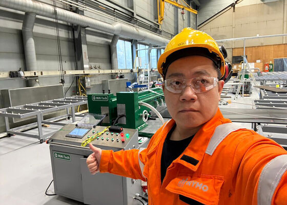 6M Fusion Welding Machine voor de vervaardiging van HDPE-tanks voor zalmkwekerijen onder zee in Noorwegen