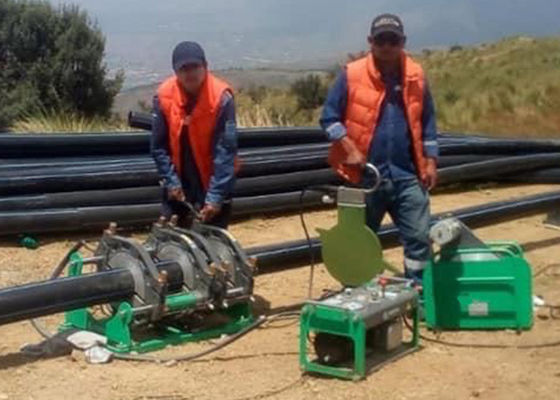 De automatische PE PPR HDPE Machine van het de Fusielassen van het Pijpuiteinde voor 90mm - 250mm