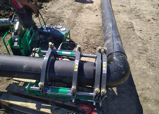 Het verbinden van 90355mm Hdpe de Machine van het de Fusielassen van het Pijpuiteinde